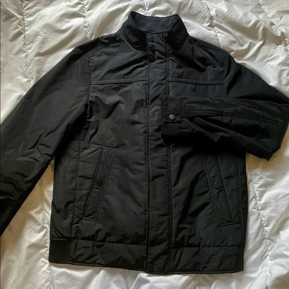Brand new Hugo Boss Black Padded Bomber jacket Size 46R New. - Picture 3 of 15